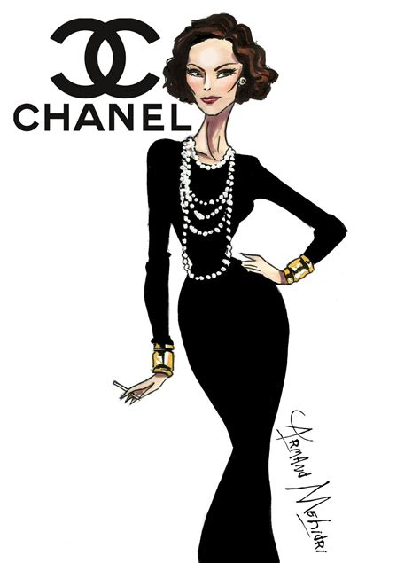 chanel fashion drawings.